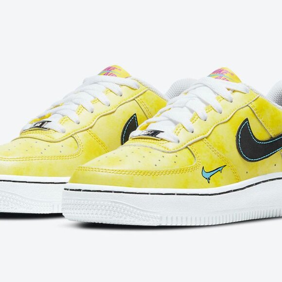 Nike Air Force 1 Smiley, 7Y, Yellow, worn a few times, no box - Picture 12 of 12